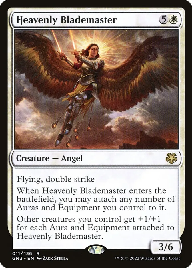 2022 Game Night: Free-for-All Heavenly Blademaster rare #11 rare card image