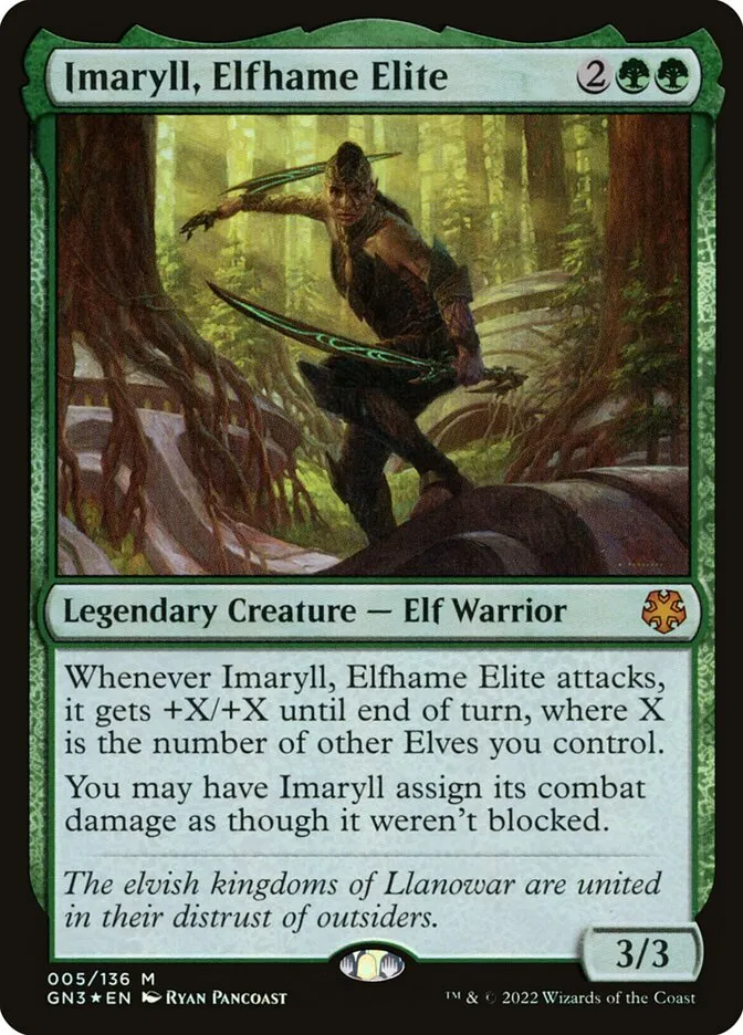 2022 Game Night: Free-for-All Imaryll, Elfhame Elite mythic #5 mythic card image