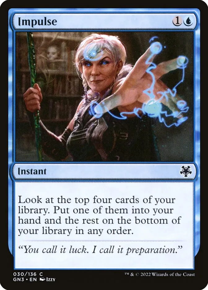 2022 Game Night: Free-for-All Impulse common #30 common card image