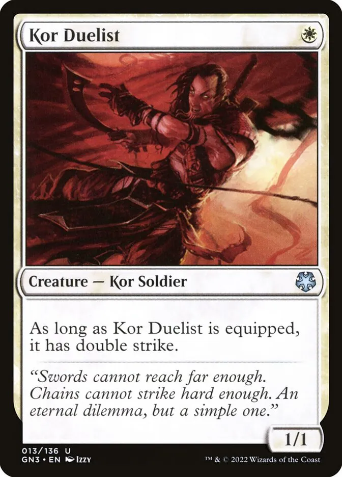 2022 Game Night: Free-for-All Kor Duelist uncommon #13 uncommon card image