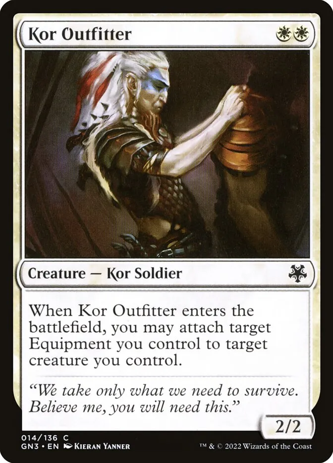 2022 Game Night: Free-for-All Kor Outfitter common #14 common card image
