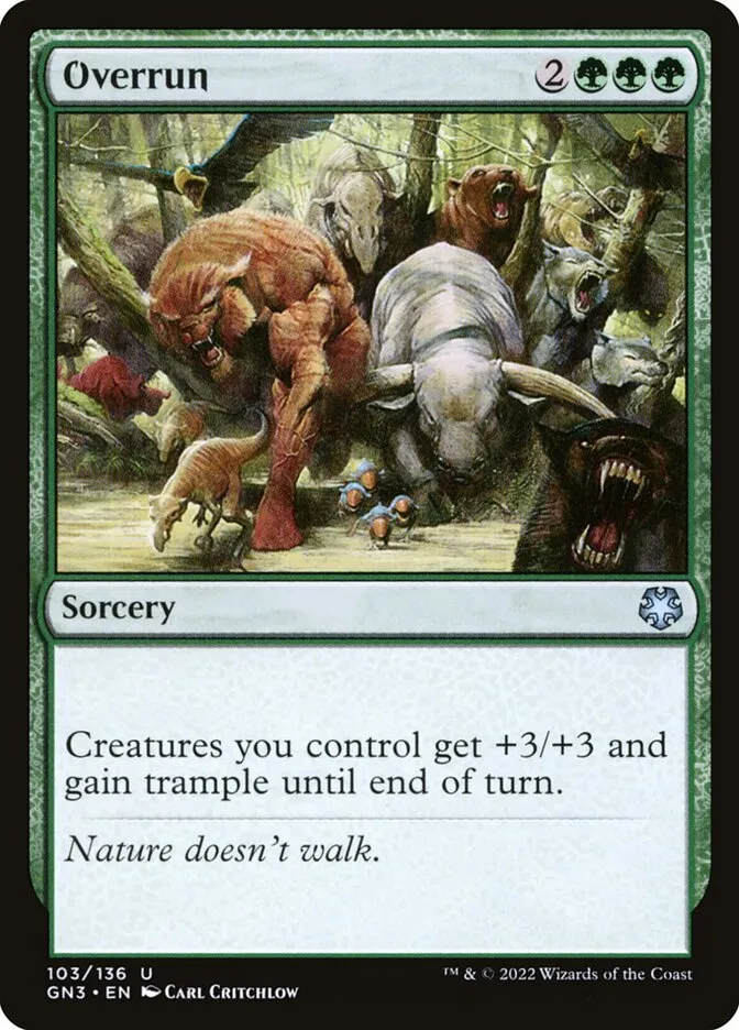 2022 Game Night: Free-for-All Overrun uncommon #103 uncommon card image