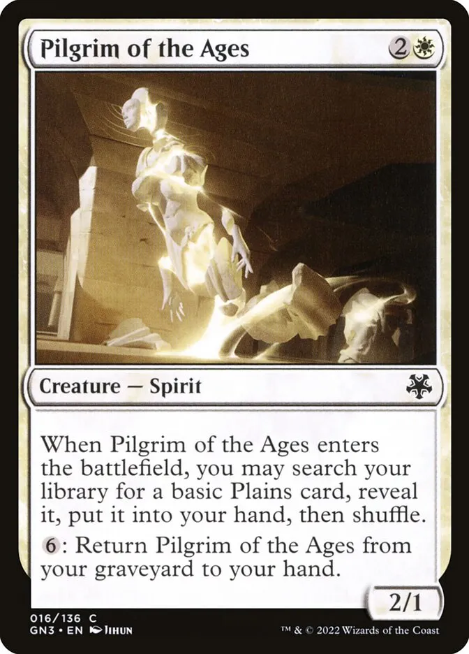 2022 Game Night: Free-for-All Pilgrim of the Ages common #16 common card image