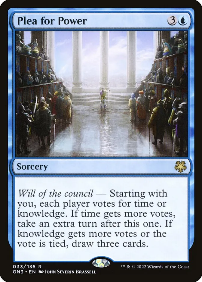 2022 Game Night: Free-for-All Plea for Power rare #33 rare card image