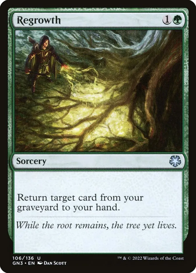 2022 Game Night: Free-for-All Regrowth #106 uncommon card image
