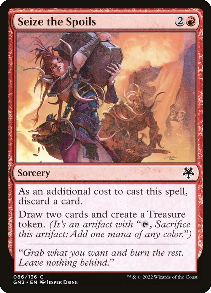 2022 Game Night: Free-for-All Seize the Spoils #86 common card image