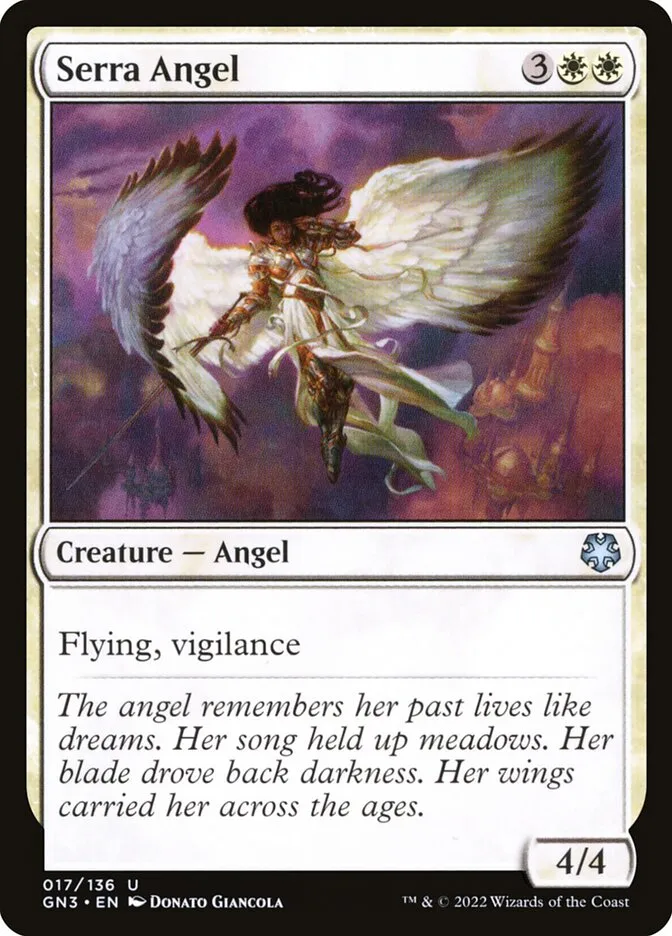 2022 Game Night: Free-for-All Serra Angel uncommon #17 uncommon card image