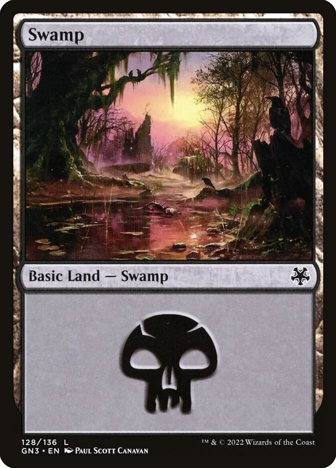 2022 Game Night: Free-for-All Swamp #128 common card image
