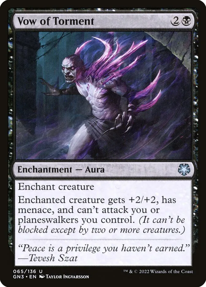 2022 Game Night: Free-for-All Vow of Torment #65 uncommon card image