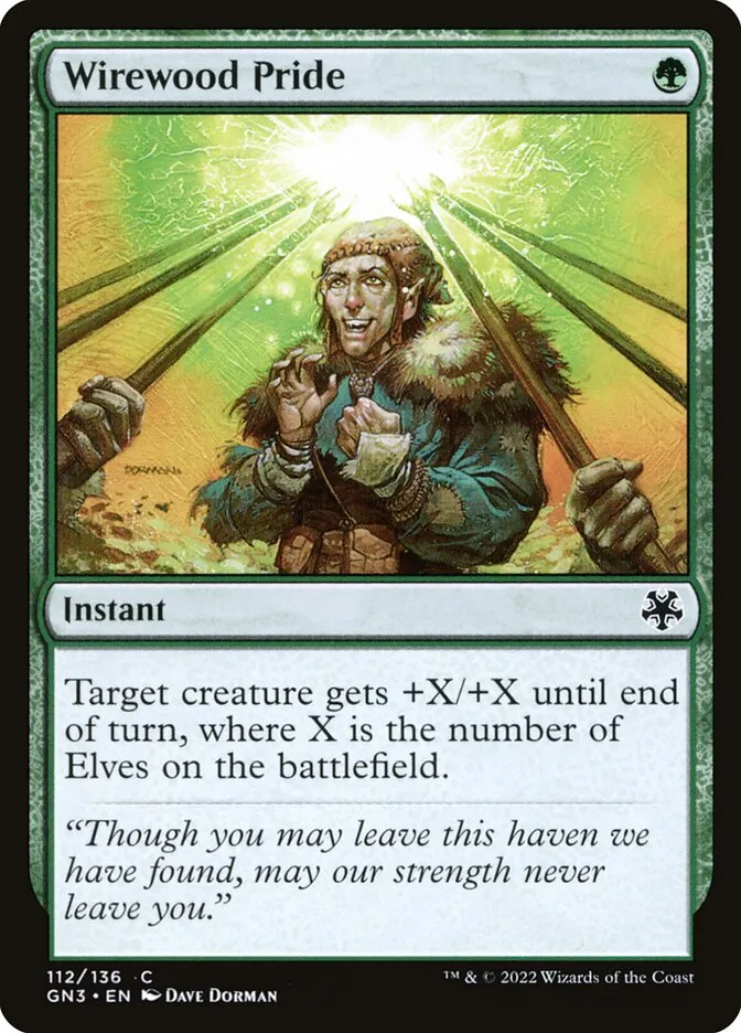 2022 Game Night: Free-for-All Wirewood Pride #112 common card image