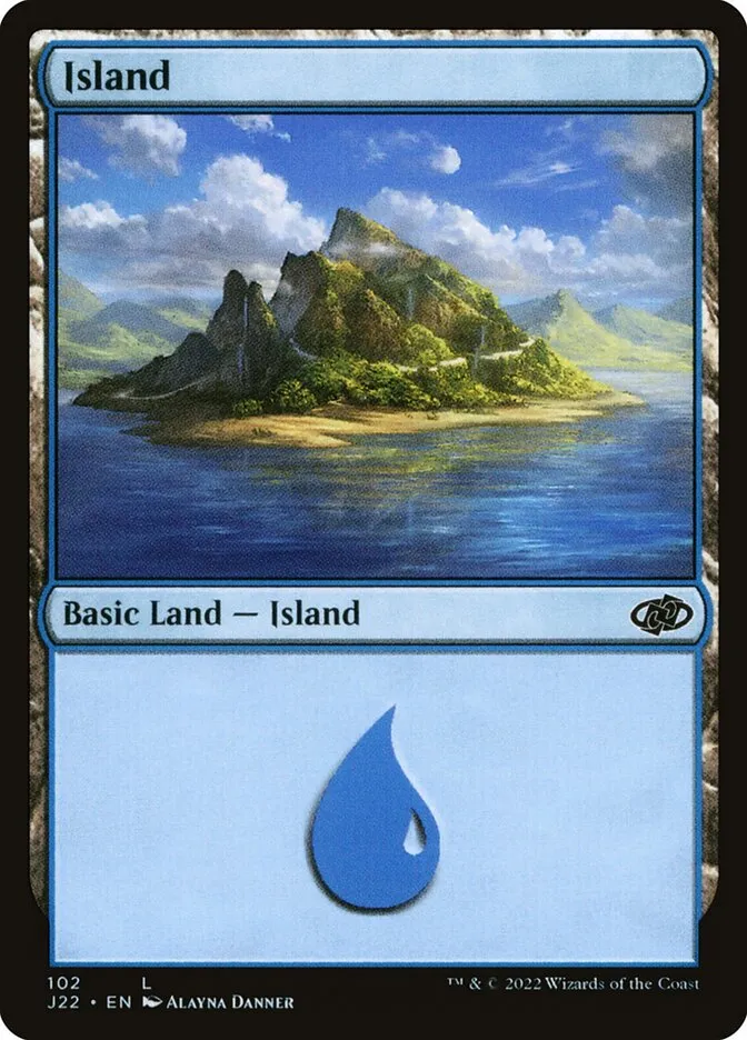 2022 Jumpstart 2022 Island common #102 common card image