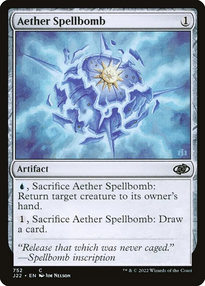 2022 Jumpstart 2022 Aether Spellbomb common #752 common card image