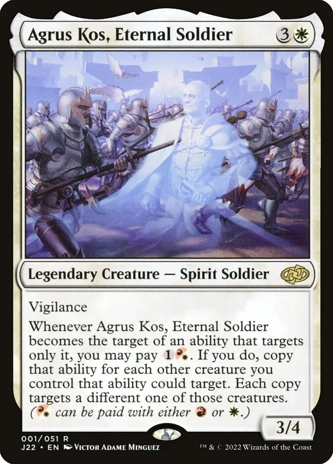 2022 Jumpstart 2022 Agrus Kos, Eternal Soldier rare #1 rare card image