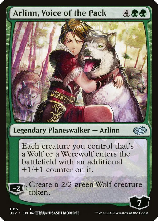 2022 Jumpstart 2022 Arlinn, Voice of the Pack #85 uncommon card image