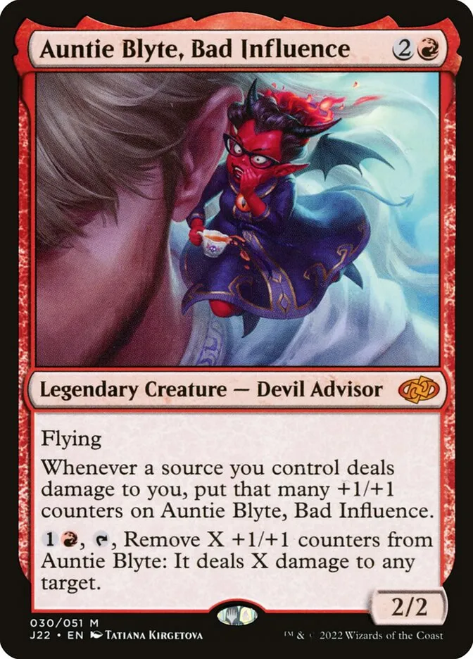 2022 Jumpstart 2022 Auntie Blyte, Bad Influence #30 mythic card image