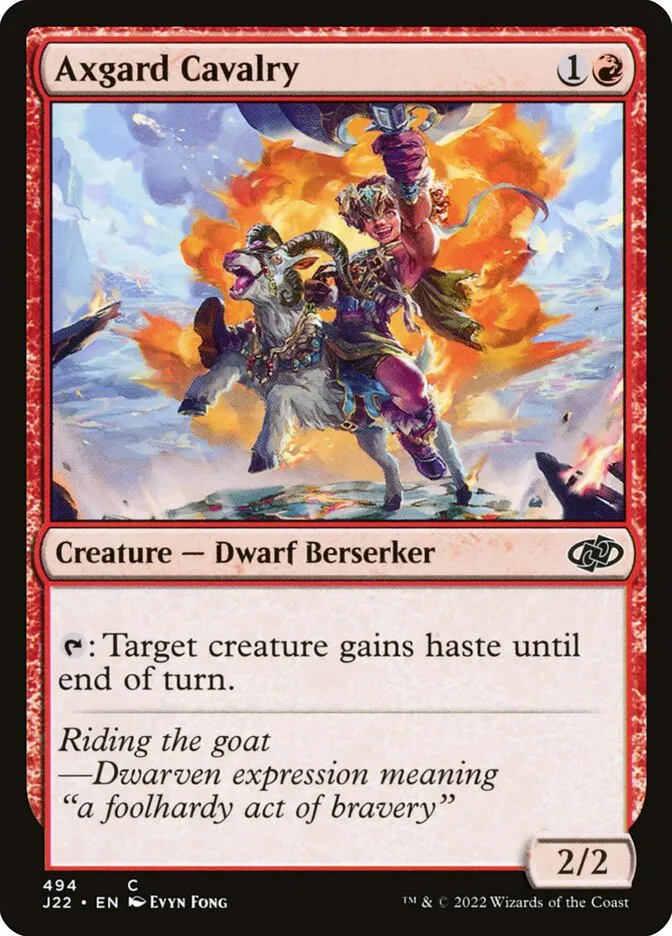 2022 Jumpstart 2022 Axgard Cavalry #494 common card image