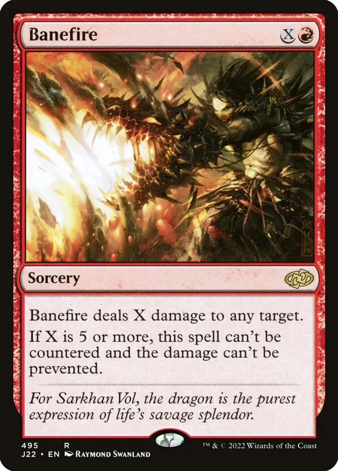 2022 Jumpstart 2022 Banefire #495 rare card image