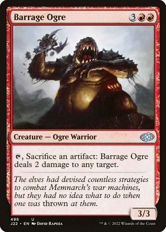 2022 Jumpstart 2022 Barrage Ogre #496 uncommon card image