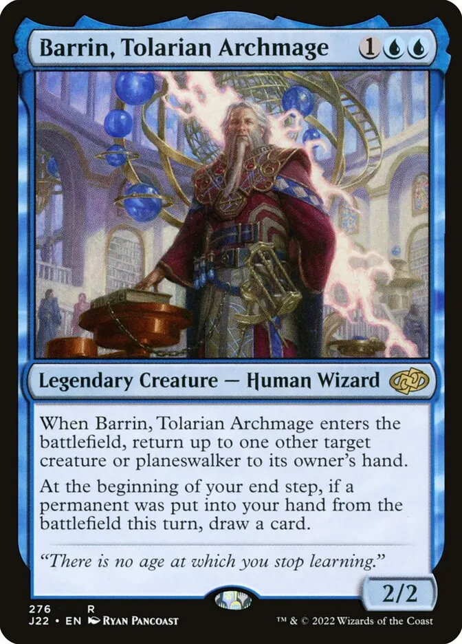 2022 Jumpstart 2022 Barrin, Tolarian Archmage #276 rare card image