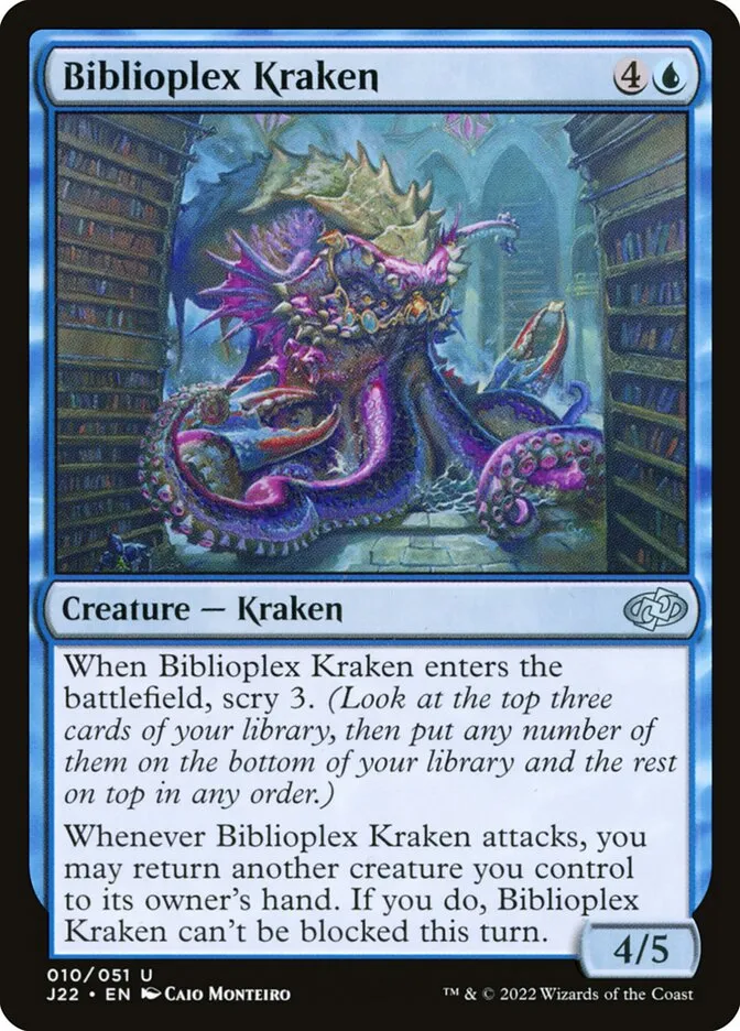 2022 Jumpstart 2022 Biblioplex Kraken uncommon #10 uncommon card image