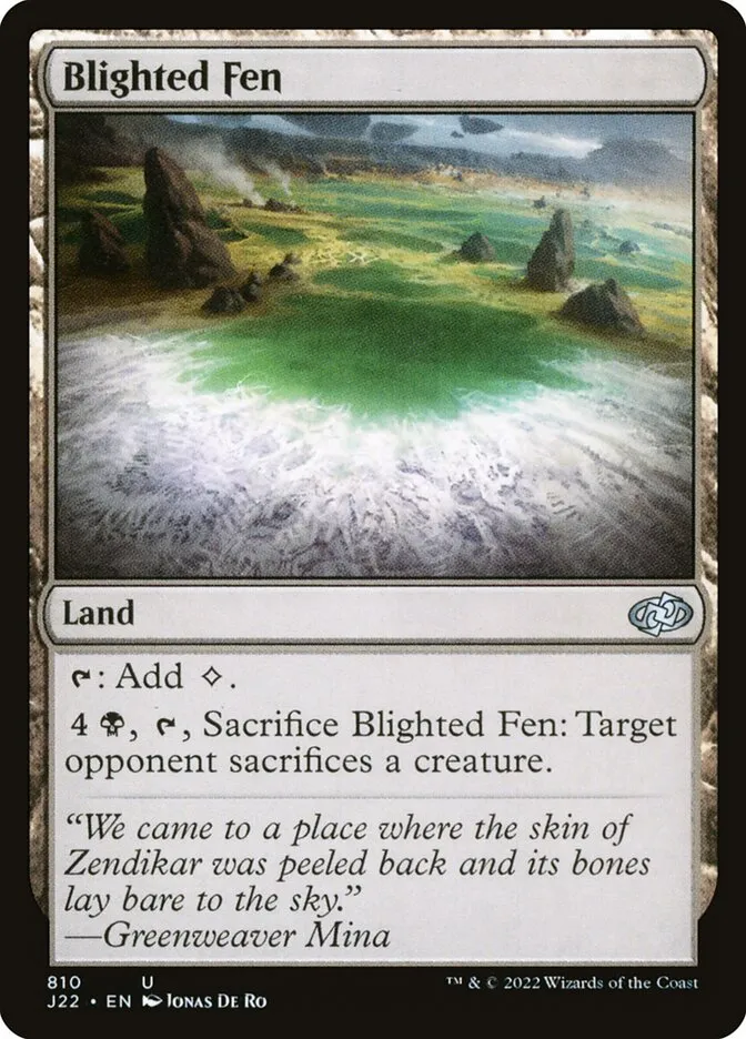 2022 Jumpstart 2022 Blighted Fen #810 uncommon card image