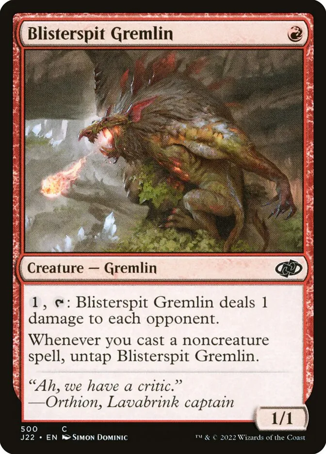 2022 Jumpstart 2022 Blisterspit Gremlin #500 common card image