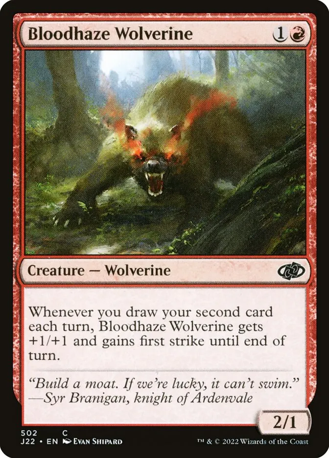 2022 Jumpstart 2022 Bloodhaze Wolverine #502 common card image