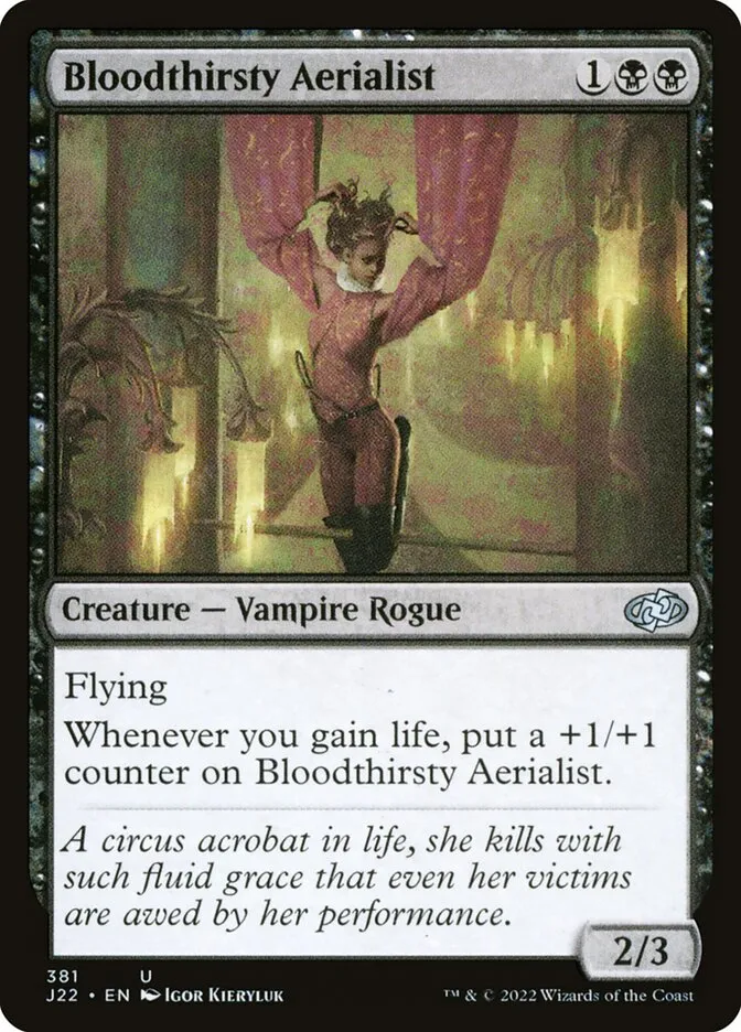 2022 Jumpstart 2022 Bloodthirsty Aerialist #381 uncommon card image