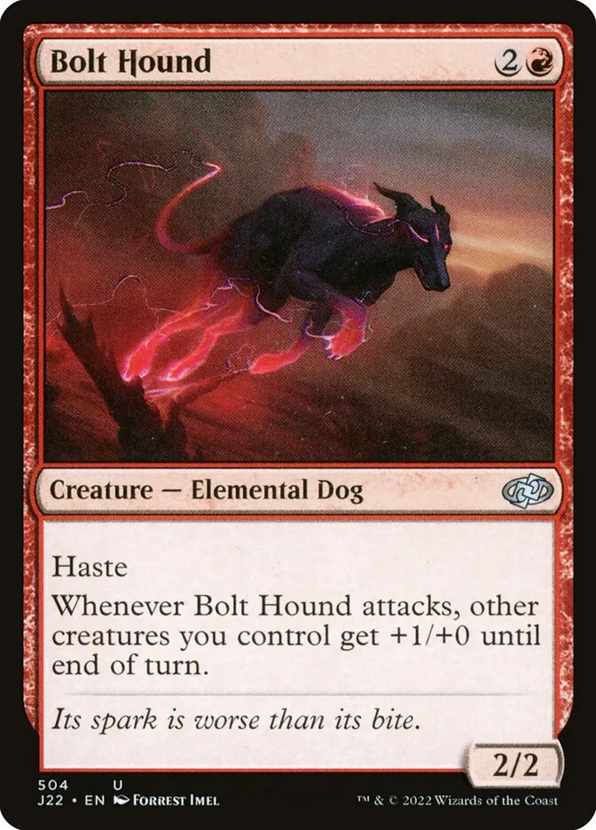 2022 Jumpstart 2022 Bolt Hound #504 uncommon card image