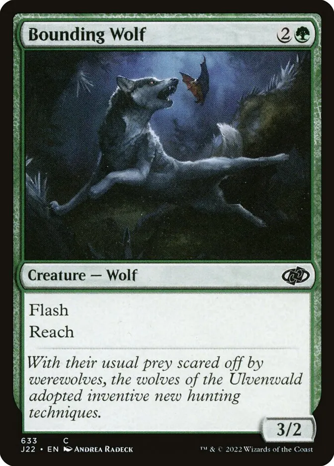 2022 Jumpstart 2022 Bounding Wolf common #633 common card image