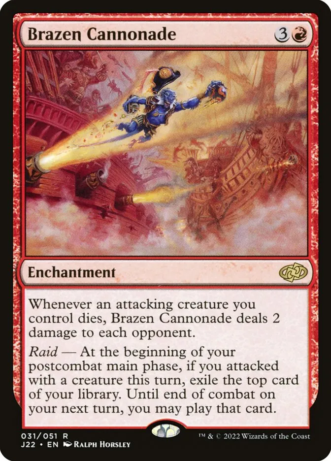 2022 Jumpstart 2022 Brazen Cannonade #31 rare card image
