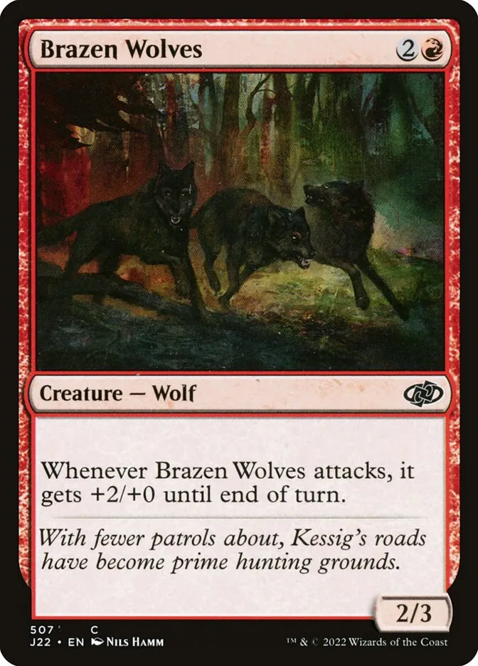 2022 Jumpstart 2022 Brazen Wolves common #507 common card image
