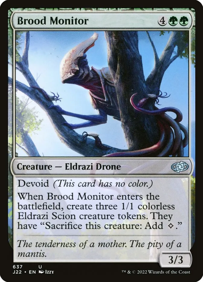 2022 Jumpstart 2022 Brood Monitor #637 uncommon card image