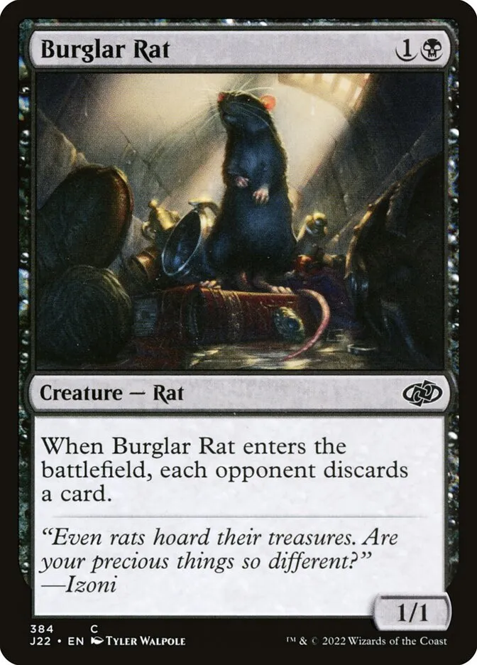2022 Jumpstart 2022 Burglar Rat #384 common card image