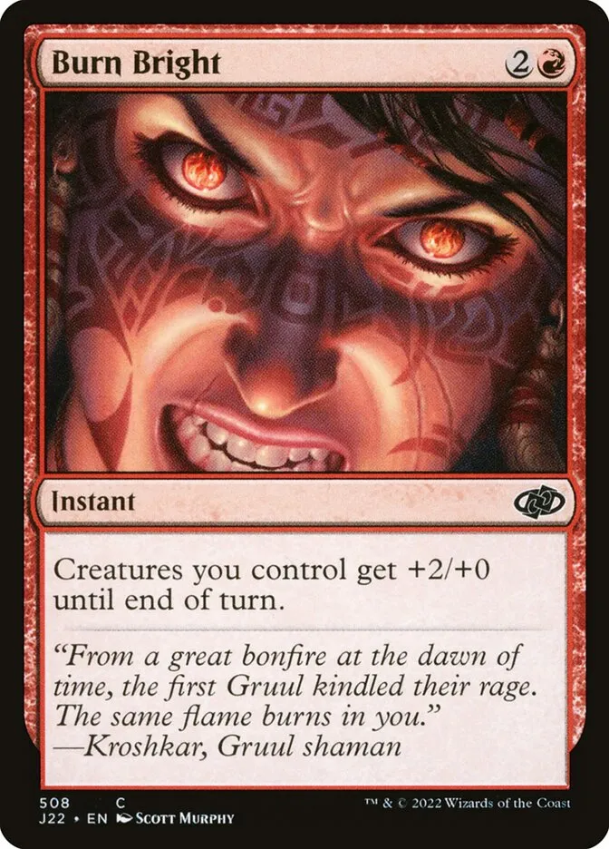 2022 Jumpstart 2022 Burn Bright common #508 common card image