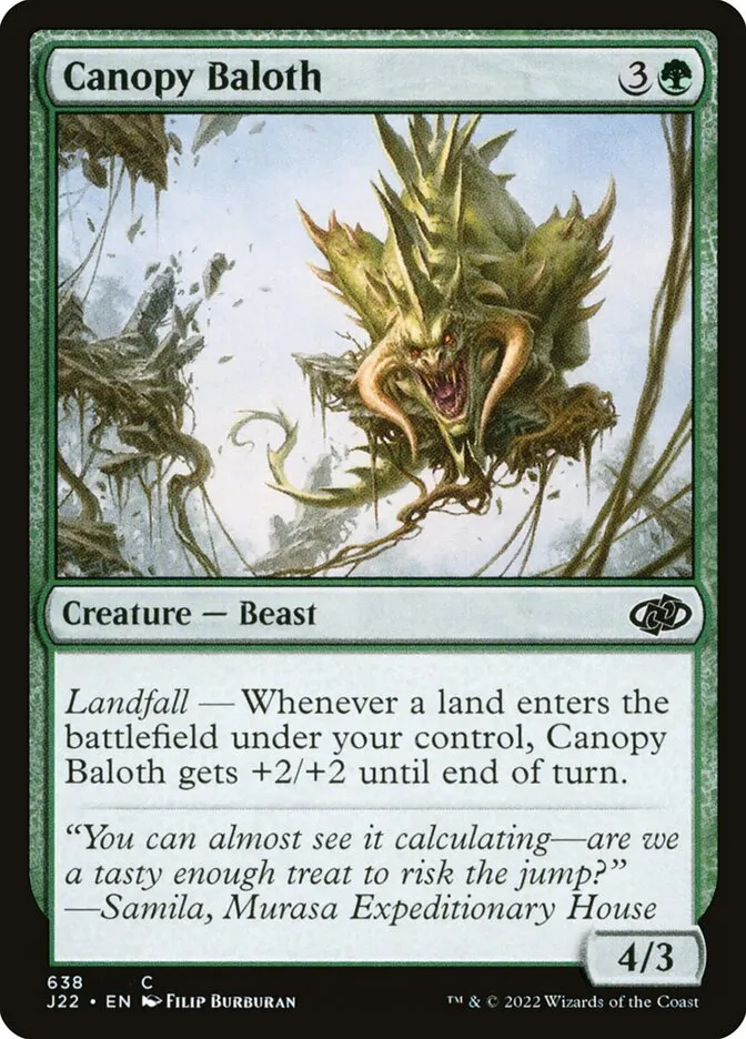 2022 Jumpstart 2022 Canopy Baloth #638 common card image