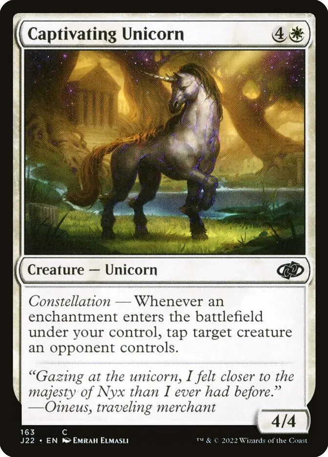 2022 Jumpstart 2022 Captivating Unicorn #163 common card image