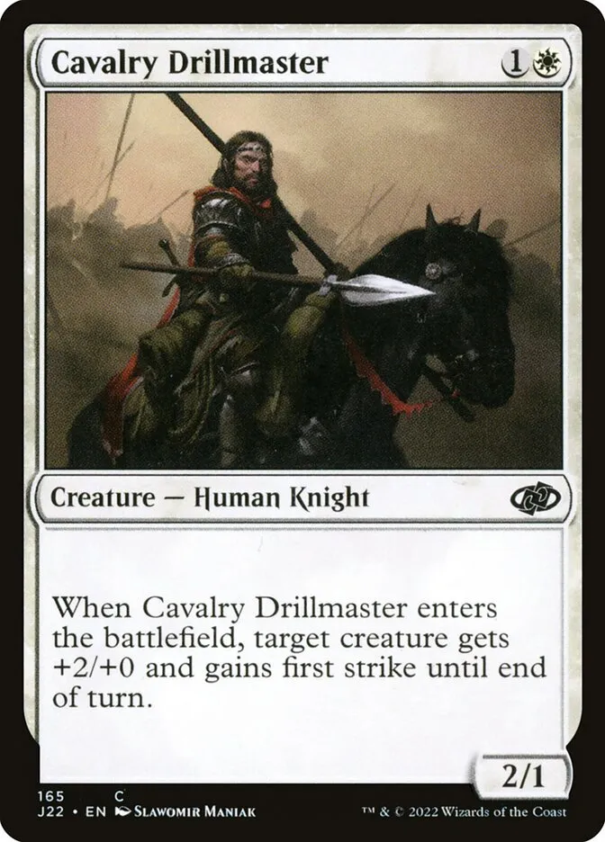 2022 Jumpstart 2022 Cavalry Drillmaster common #165 common card image
