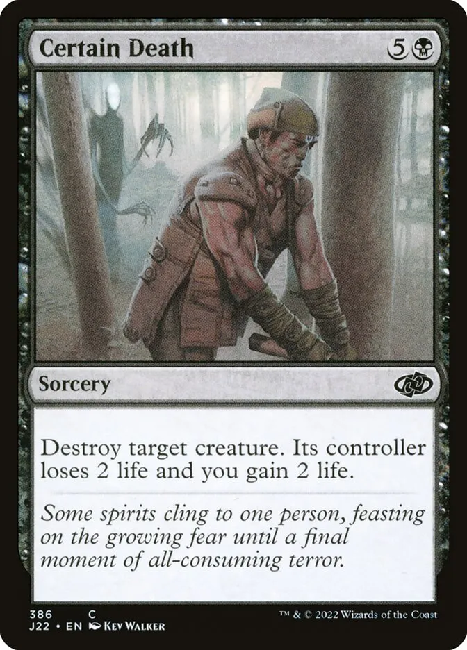 2022 Jumpstart 2022 Certain Death common #386 common card image