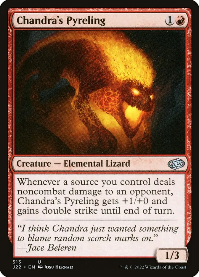 2022 Jumpstart 2022 Chandra's Pyreling #513 uncommon card image