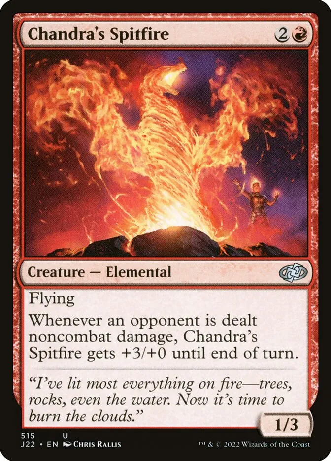 2022 Jumpstart 2022 Chandra's Spitfire uncommon #515 uncommon card image