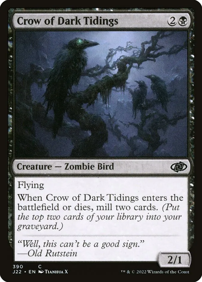 2022 Jumpstart 2022 Crow of Dark Tidings #390 common card image