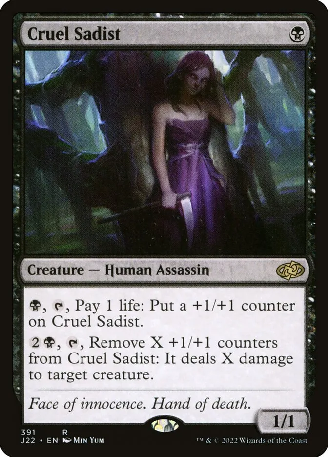 2022 Jumpstart 2022 Cruel Sadist #391 rare card image
