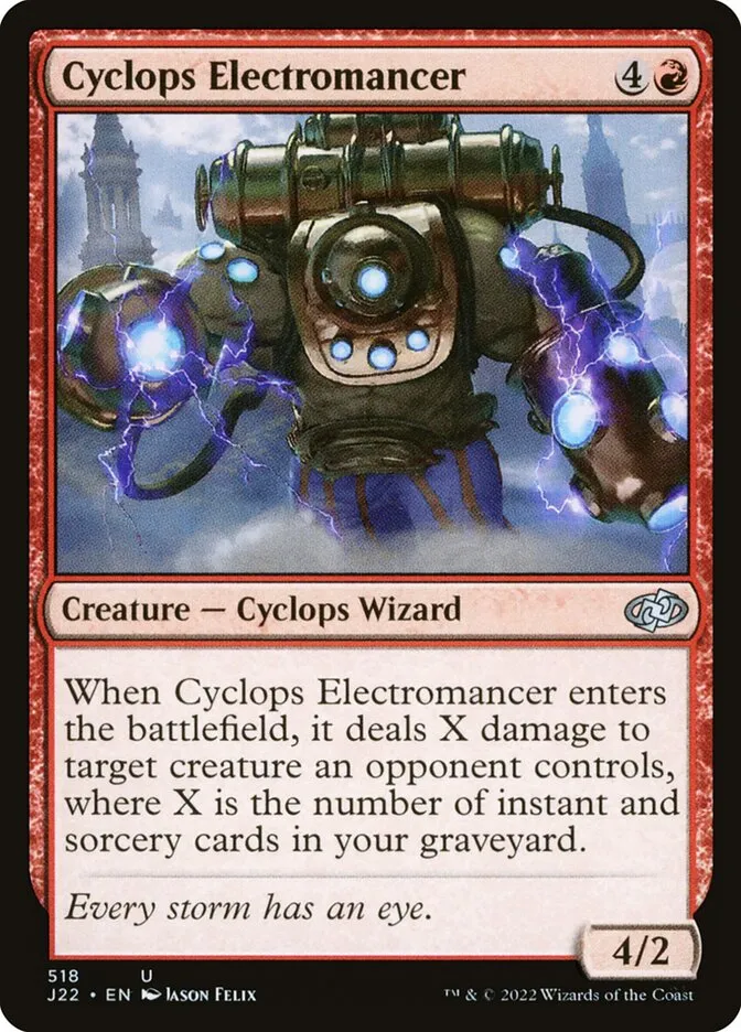 2022 Jumpstart 2022 Cyclops Electromancer uncommon #518 uncommon card image