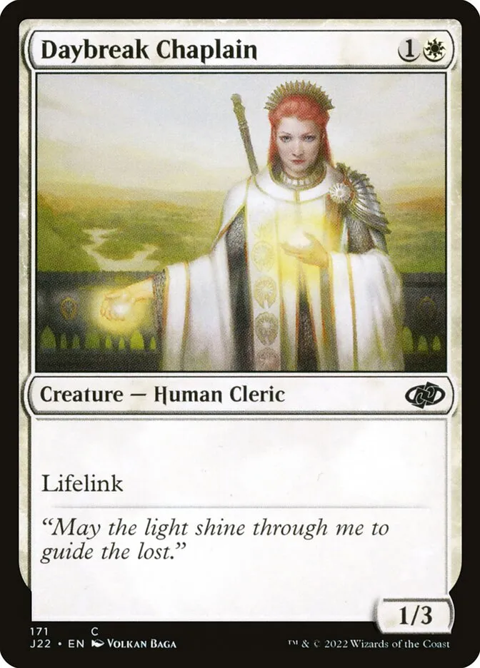 2022 Jumpstart 2022 Daybreak Chaplain common #171 common card image