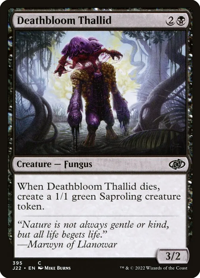 2022 Jumpstart 2022 Deathbloom Thallid #395 common card image