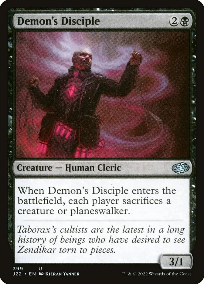 2022 Jumpstart 2022 Demon's Disciple uncommon #399 uncommon card image
