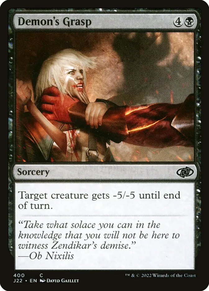 2022 Jumpstart 2022 Demon's Grasp common #400 common card image