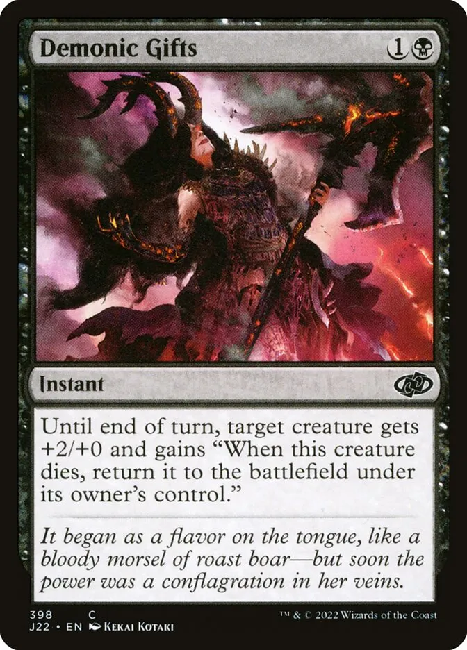 2022 Jumpstart 2022 Demonic Gifts #398 common card image