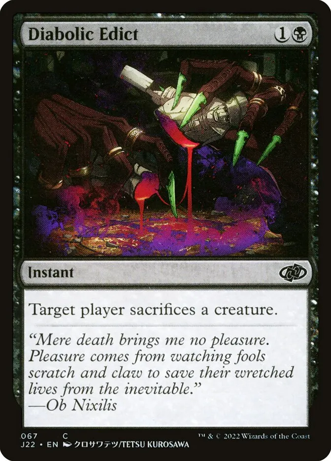 2022 Jumpstart 2022 Diabolic Edict #67 common card image